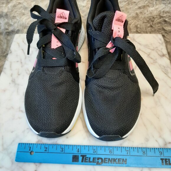 Adidas Womens Edge Lux Black Pink Sneaker Size 9.5 - Picture 2 of 7